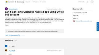Can't sign-in to OneNote Android app using Office 365 account ...