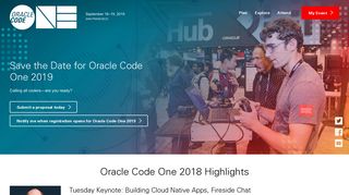 Oracle Code One 2018