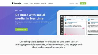 Hootsuite Free - Plans and Pricing