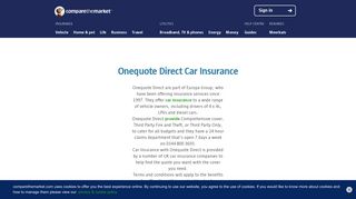 Onequote Direct Car Insurance | comparethemarket.com
