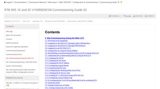 Site Commissioning (Using the Web LCT) - RTN 905 1E and 2E ...