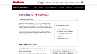 Raytheon: Benefits: Total Rewards