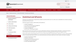 OneSchool and QParents - Education Queensland