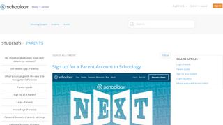 Sign Up as a Parent – Schoology Support
