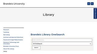 Library | Brandeis University