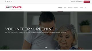 Volunteer Screening | One Source The Background Check Company