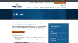 e-Services - One Source Federal Credit Union