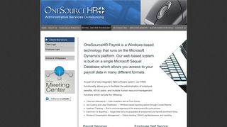OneSource HR: Administrative Services Outsourcing: Payroll and ...