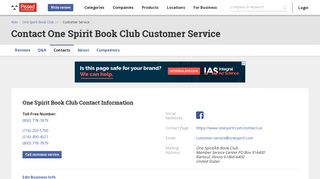 One Spirit Book Club Customer Service Phone Number (716) 250 ...
