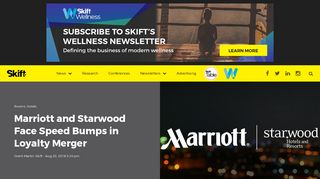 Marriott and Starwood Face Speed Bumps in Loyalty Merger – Skift