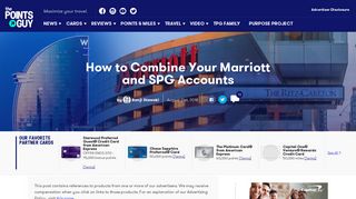 How to Combine Your Marriott and SPG Accounts - The Points Guy