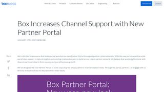 Box Increases Channel Support with New Partner Portal | Box Blog