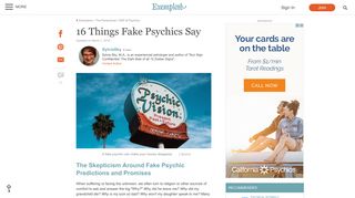 16 Things Fake Psychics Say | Exemplore