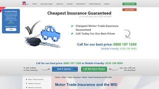 Cheap Motor Trade Insurance and the MID - One Sure