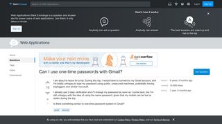 security - Can I use one-time passwords with Gmail? - Web ...