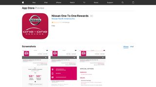 Nissan One To One Rewards on the App Store - iTunes - Apple