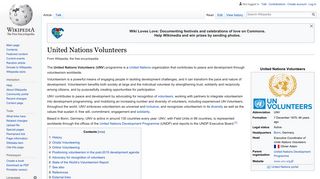 United Nations Volunteers - Wikipedia