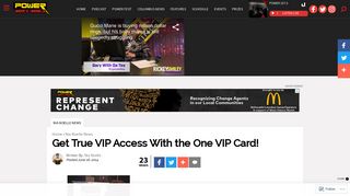 Get True VIP Access With the One VIP Card! | Power 107.5