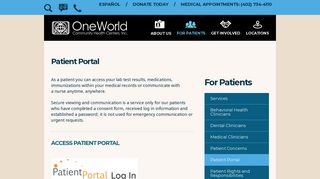 Patient Portal | OneWorld
