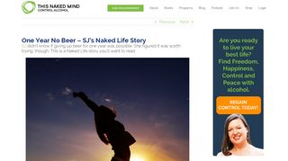 One Year No Beer - SJ's Naked Life Story - This Naked Mind