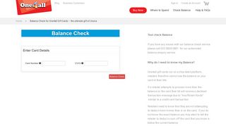 Balance Check for One4all Gift Cards – the ultimate gift of choice