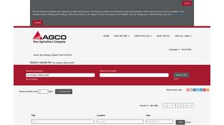 My Oneagco Dealer Portal - AGCO Jobs - Jobs at AGCO