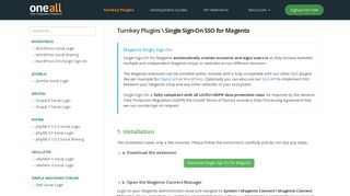 Magento Single Sign-On/SSO | docs.oneall.com - OneAll Social ...