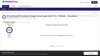 [Free Module] Facebook Google Social Login And 15 In 1 Module ...