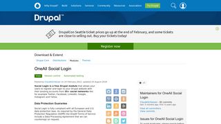 OneAll Social Login | Drupal.org
