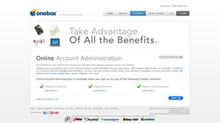 Manage your account online for simple business phone administration.