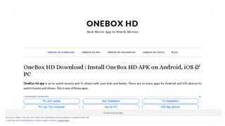 OneBox HD | Download OneBox HD App on Android, iOS & PC