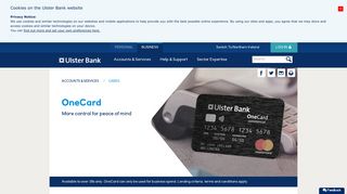 Business One Card - Ulster Bank