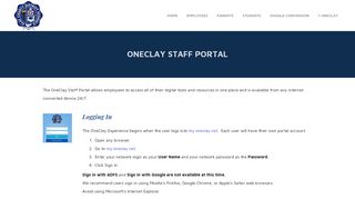 OneClay Portal - OneClay Digital Information