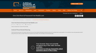 One Click Root Id Password Free Reddit.com | Adithya Institute of ...