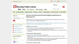 Borrow and download OneClickdigital audiobooks to Windows PC ...