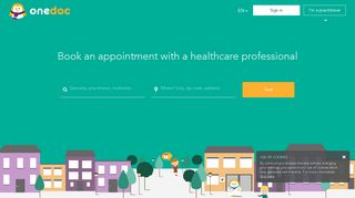 OneDoc - Find a doctor, dentist or therapist and book online instantly