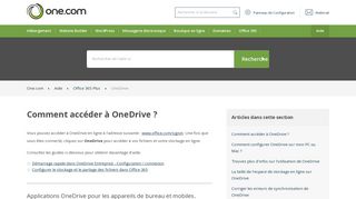 Comment accéder à OneDrive ? – Aide | One.com