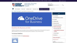 OneDrive for Business at CDU | Charles Darwin University
