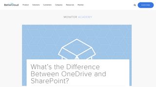 What's the Difference Between OneDrive and SharePoint? - BetterCloud
