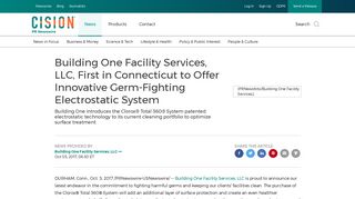Building One Facility Services, LLC, First in Connecticut to Offer ...