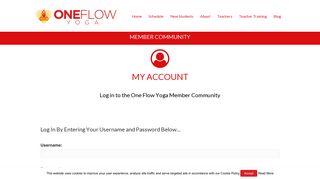 Login | One Flow Yoga