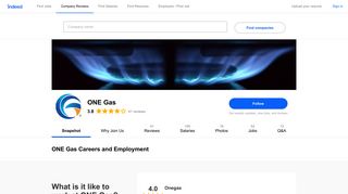 ONE Gas Careers and Employment | Indeed.com