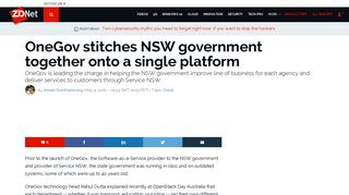 OneGov stitches NSW government together onto a single platform ...