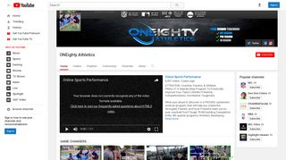 ONEighty Athletics - YouTube