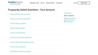 Your Account - OneMain Financial
