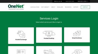Services Login - OneNet