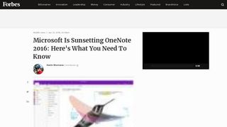 Microsoft Is Sunsetting OneNote 2016: Here's What You Need To Know