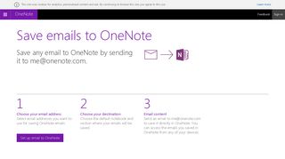 Save emails to OneNote