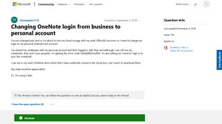 Changing OneNote login from business to personal account ...