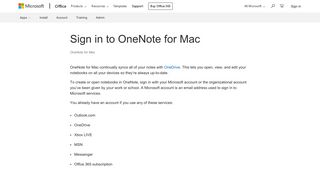 Sign in to OneNote for Mac - OneNote for Mac - Office Support